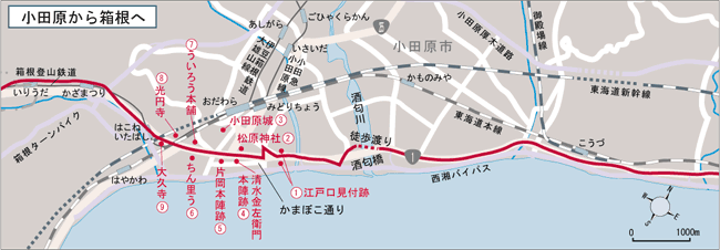 小田原街路地図